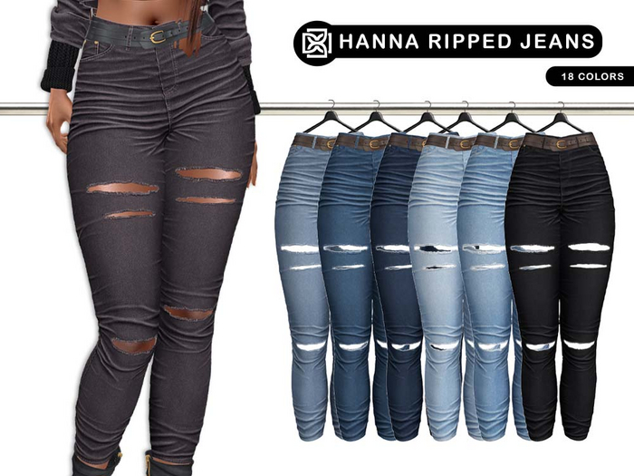 Addams // Hanna Ripped Jeans // FATPACK