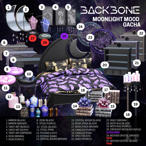 BackBone Moonlight Mood - Shelf (black)