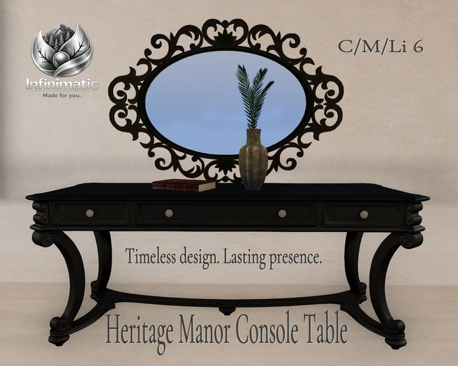 Heritage Manor Console Table (ADD)