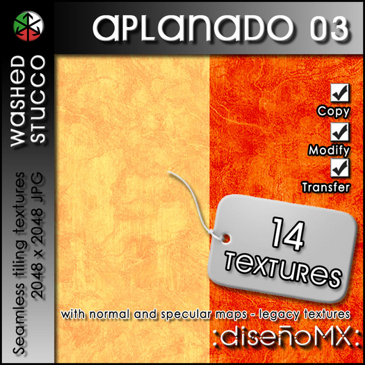 Aplanado 03 :dMX: (Washed Stucco) 2K