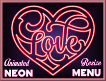 ★★★★★~ Love In A Neon Heart - Resize Menu