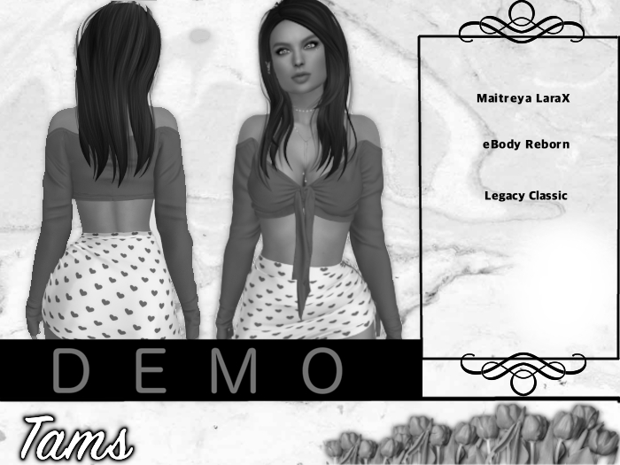 DEMO - Tams - Top, Skirt, CString - Lua