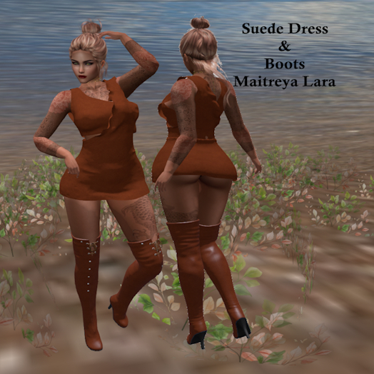 Suede Dress & Boots (Maitreya Lara)***