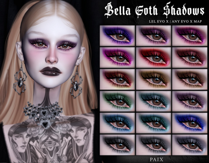 [PAIX] Bella Goth Eyeshadows - [FATPACK]