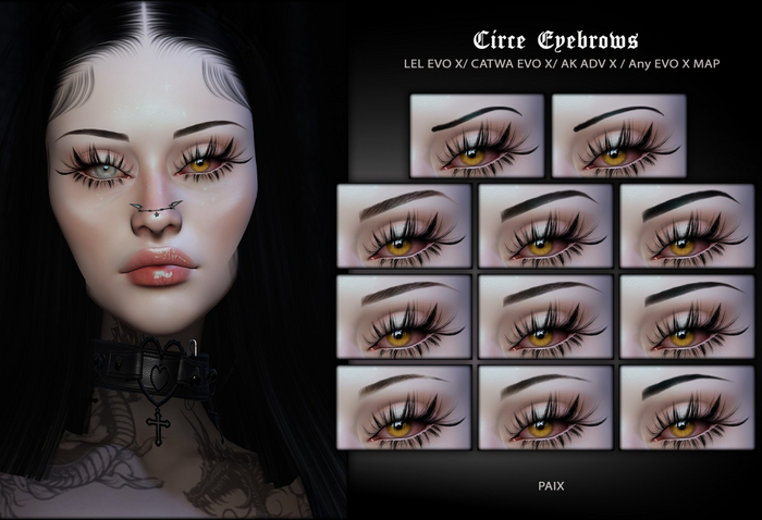 [PAIX] Circe Eyebrows - [FATPACK]