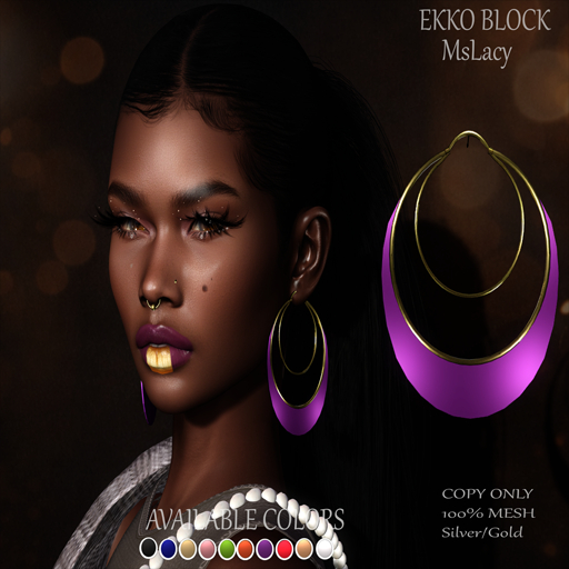 .:::.Ekko Block.:::.MsLacy Earrings - Unpacker(Add)