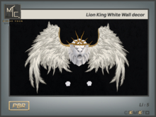 Lion King – Decoración de Pared Blanca con Alas