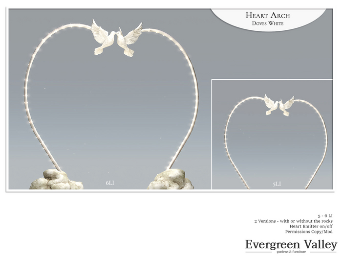 Heart Arch [Doves] White