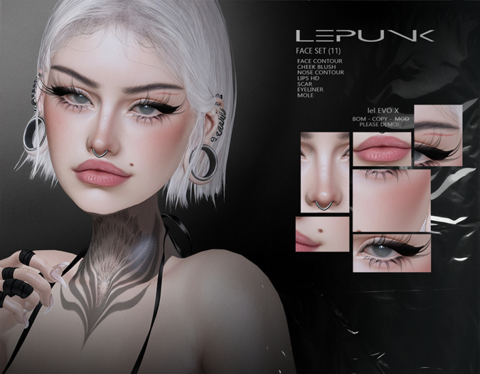 [ LePunk ] Face Set (11) +EVOX+ [ADD]