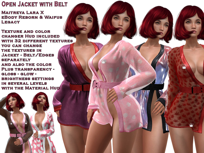 Open Jacket with Belt  (ADD)