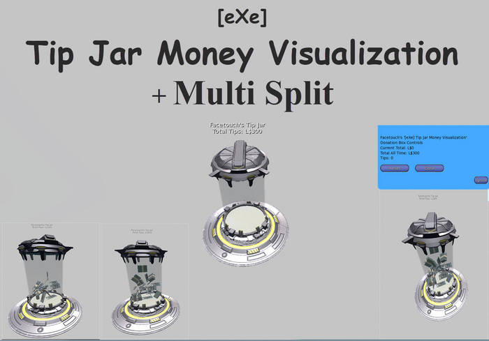 [eXe] Tip Jar Money Visualization and multi split