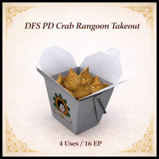 DFS PD Crab Rangoon Takeout - ACTUAL ITEM