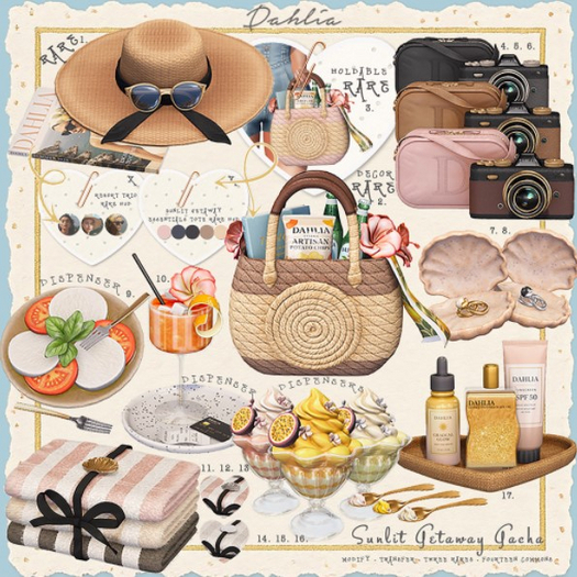 Dahlia - Sunlit Getaway - Essentials Tote Decor - 2.(REZ) RARE