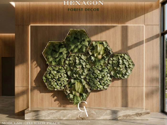 Hexagon Forest Wall / Modular -CANARUN - (Rezzme)