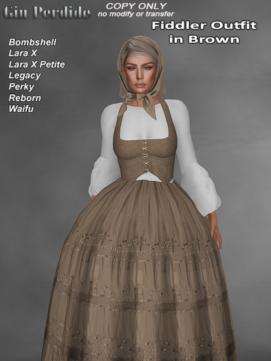 Fiddler in Brown Outfit