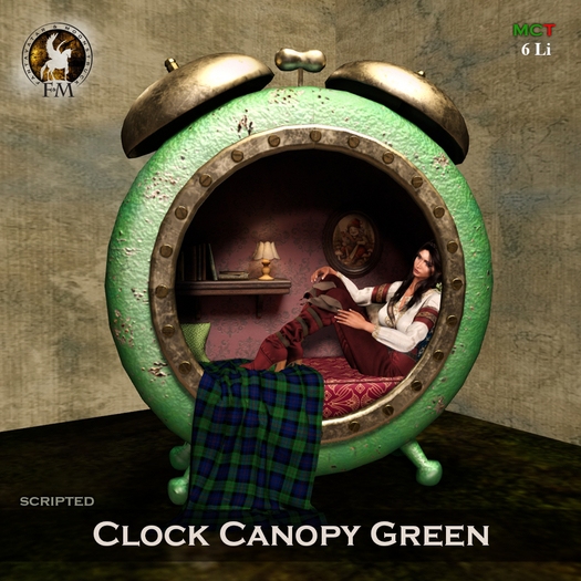 F&M * Clock Canopy Green