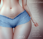 Carol G. - Essential Pelvis Tattoo Set - 20 options