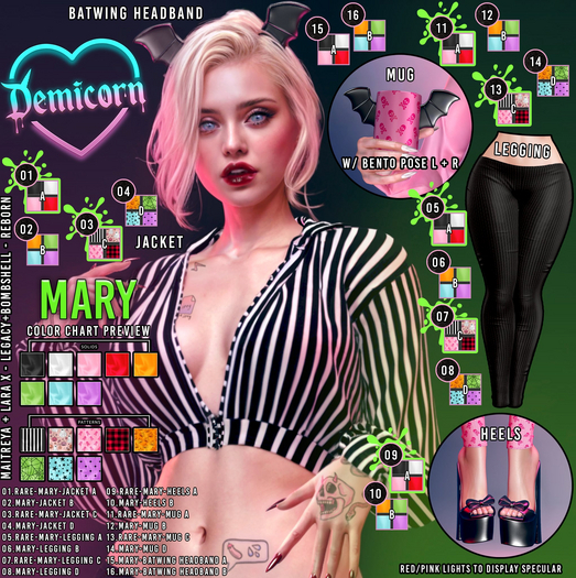 01. MARY - JACKET A - DEMICORN RARE  LARAX