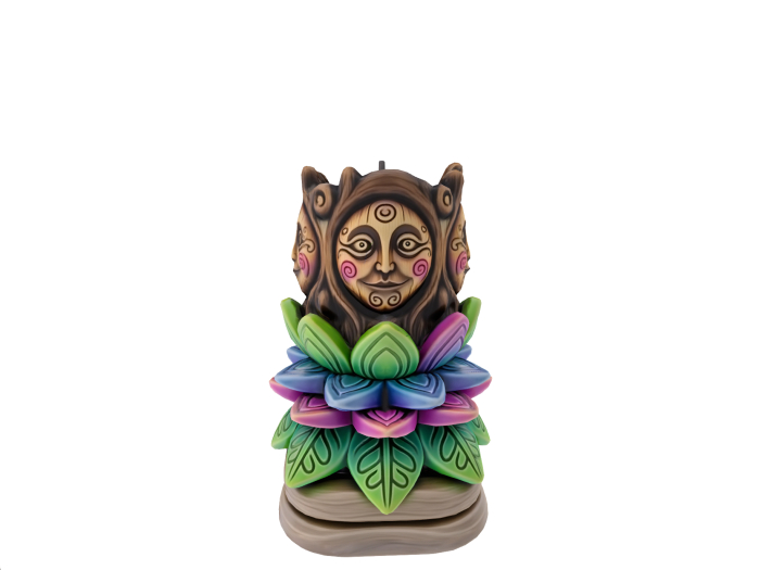 HB: Carved Tropical Candle FuLL PERM
