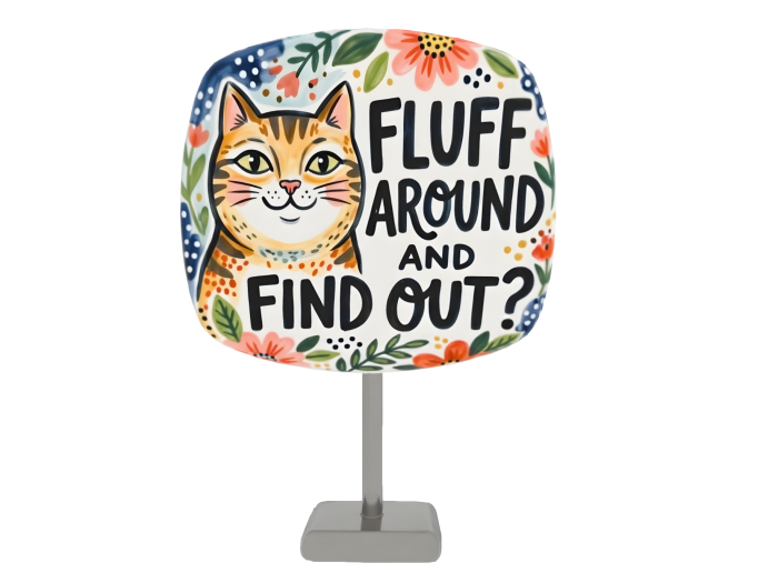 HB: Cat Sign Fluff Around and Find Out FuLL PERM