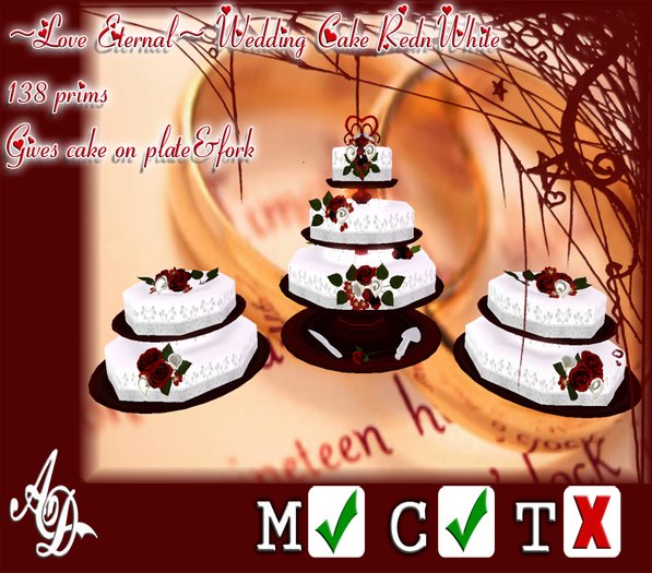 [AD] ~Love Eternal~ Wedding Cake RednWhite