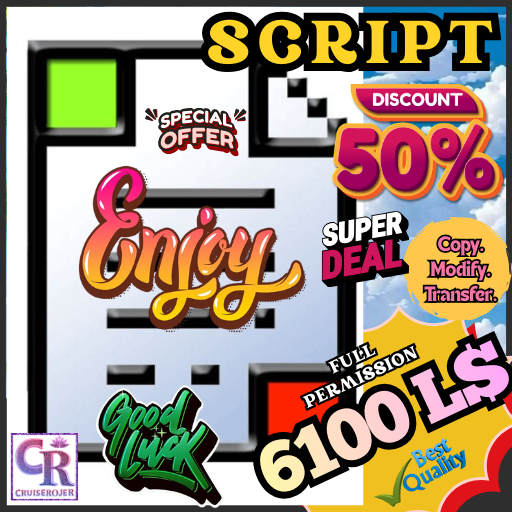 Owner-Only Interaction Lock V1 – Full Perm Control Script ( With Notecard of How to Use This Script )