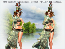 !dM TeaParty  SteamDress + Tophat   **JADE**  for Maitreya.