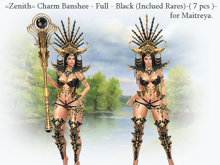 =Zenith= Charm Banshee - Full - Black (Inclued Rares)-( 7 pcs )