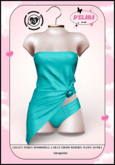 D'ELARA #3 DRESS & PANTY TURQUOISE