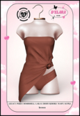 D'ELARA #3 DRESS & PANTY BROWN