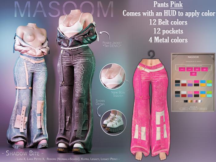  [[ Masoom ]] Shadow Bite Jacket & Top - Rose