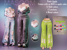 [[ Masoom ]] Shadow Bite Pantalones - Apple