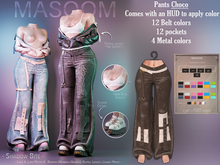 [[ Masoom ]] Shadow Bite Pants - Choco