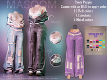 [[ Masoom ]] Shadow Bite Pantalones - Purple