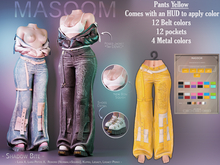 [[ Masoom ]] Shadow Bite Pantalones - Amarillo