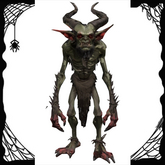 Goat Demon Hunchback,Halloween goat monster,demon