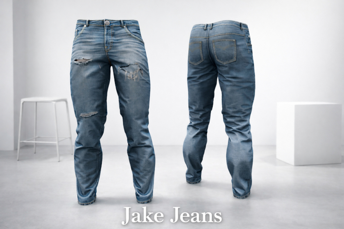DISTRESSED JEANS FOR JAKE BODY