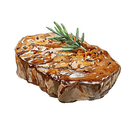 Single Plate Of Sirloin 