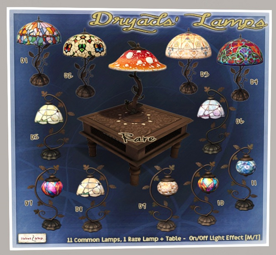  New!  [V/W] Mushroom Light & Table - RARE