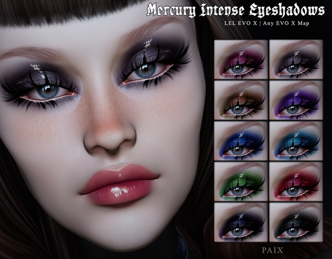 [PAIX] Mercury Intense Eyeshadows - [FATPACK]