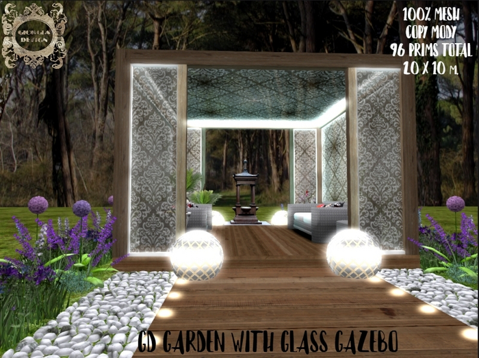 GD GARDEN WITH GLASS GAZEBO