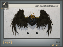 Lion King Black Wall decor with wings