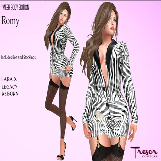 Tresor Couture~ Romy Zebra **PROMO**