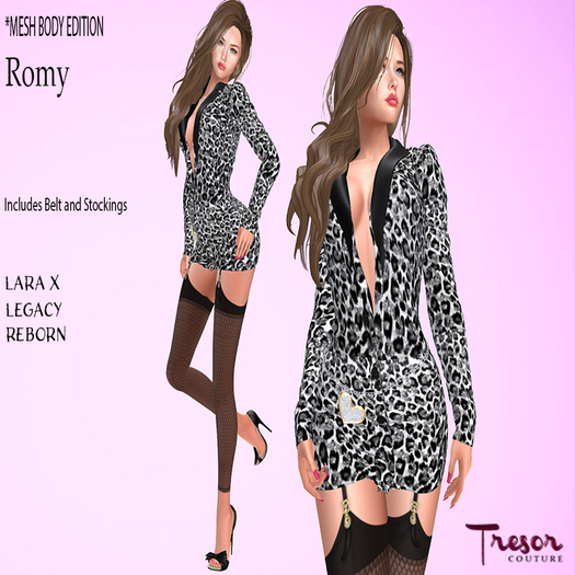Tresor Couture~ Romy White Leopard  **PROMO**
