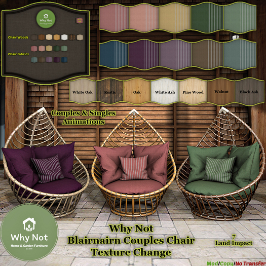 Why Not - Blairnairn Couples Chair-Texture Change-Add Me