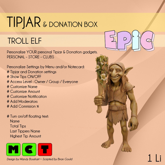 [EPIC TipJar] Troll Elf (ADD ME)