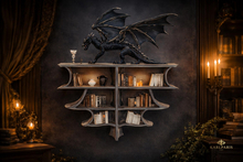 Gothic Dragon Display Shelf – Dark Fantasy Wall Console