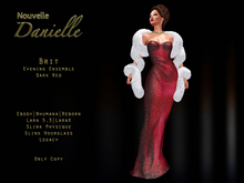 DANIELLE - Brit Evening Ensemble - Dark red