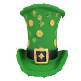 LL stpattytalltophat232 Full Perm tall top hat Saint Patrick Patty St holiday green gold festive coins shamrock buckle