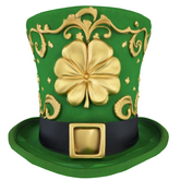 LL stpattystophat259 Full Permtop hat Saint Patrick Patty St holiday green gold festive coins shamrock buckle